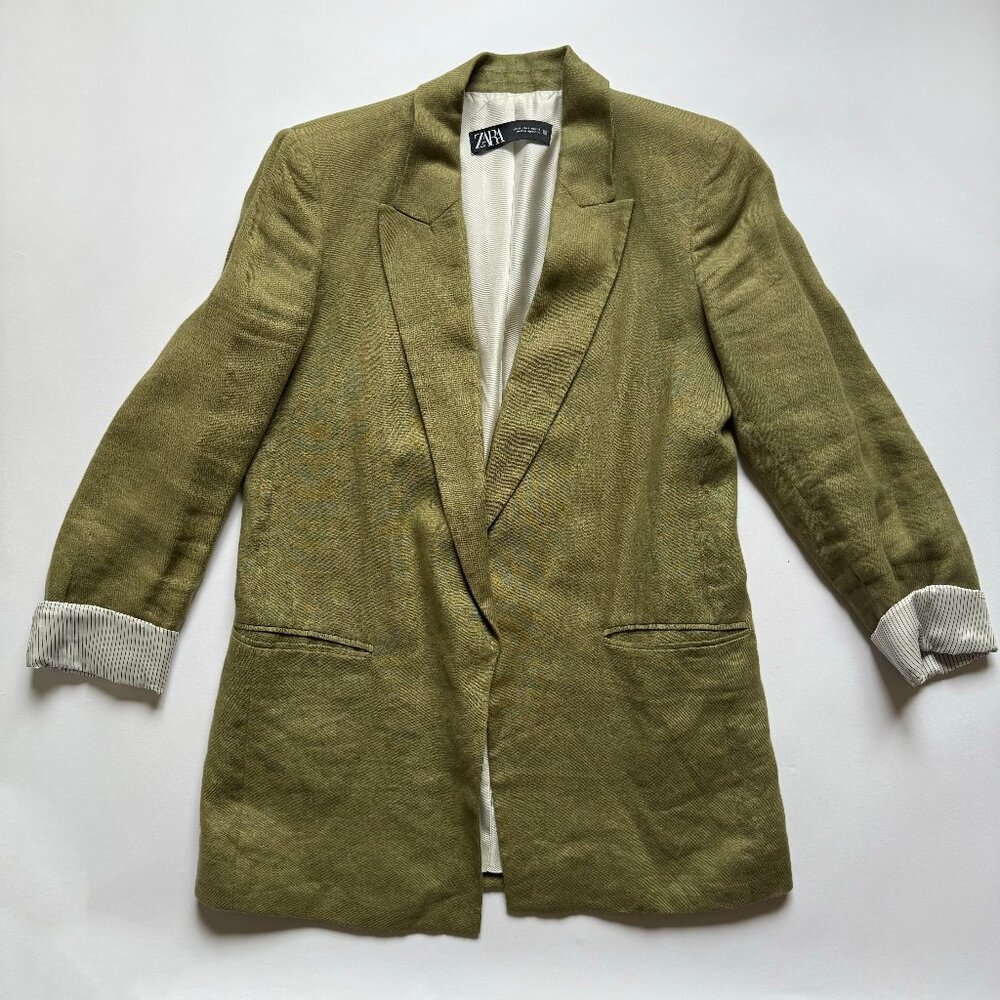 Olive linen jacket